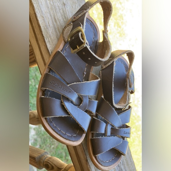 The Salt Water Sandal size 8 dark brown leather - Picture 4 of 4
